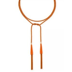 Kendra Scott Orange Lariat Necklace